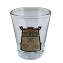 Irish Shot Glass with Pewter Ireland Emblem DUBLIN Gaelsong