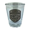 Irish Shot Glass with Pewter Ireland Emblem LAMB Gaelsong