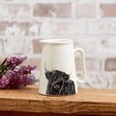 Stoneware Highland Cow Milk Jug Lifestyle Gaelsong