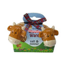 D68715 SALT PEPPER Handpainted Highland Cow Ceramic Kitchen Set Gaelsong
