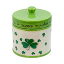 Ceramic Shamrock Irish Cookie Jar Gaelsong