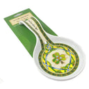 D68726 SHAMROCK New Bone China Irish Designed Spoon Rests Side View Gaelsong
