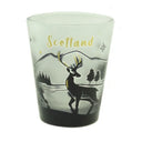 D68739 Scotland Frosted Shot Glass Noble Stag Gaelsong
