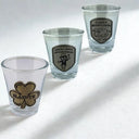 Irish Souvenir Shot Glasses with Pewter Engravings Set of 3 Gaelsong