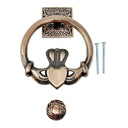 D91222 Antique Copper Brass Claddagh Door Knocker  Gaelsong
