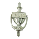 D91223SATINNICKEL Failte Solid Brass Door Knocker  Gaelsong

