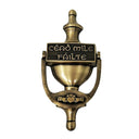 D91268ANTIQUEBRASS Brass Cead Mile Failte Door Knocker Gaelsong
