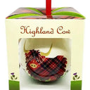 D91274 Highland Cow Christmas Bauble Close Up Gaelsong
