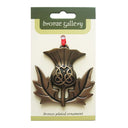 Scottish Thistle Ornament in Bronze  Gaelsong
