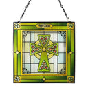 Stained Glass Celtic Cross Suncatcher Gaelsong
