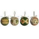 D91307 Handpainted Ireland Christmas Bauble Set of 4 Gaelsong