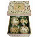 D91307 Handpainted Ireland Christmas Bauble Set of 4 Gaelsong