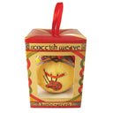 D91311 Handmade Bag Pipe Scotland Christmas Bauble Closeup View Box Gaelsong