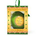 D91312 Handmade Claddagh Ring Irish Bauble Back View Gaelsong