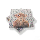 D91317 Scotland Thistle Designed Paper Napkins Set of 20 Highland Cow Gaelsong
