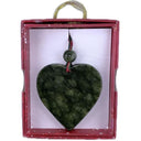 Hand Carved Connemara Marble Christmas Hanging Ornament Heart Gaelsong
