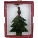 Hand Carved Connemara Marble Christmas Hanging Ornament Treee Gaelsong
