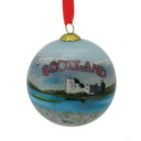 Hand Painted Glass Scotland Themed Bauble Scotland Gaelsong