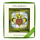 Stained Glass Irish Claddagh Suncatcher Studio Gaelsong