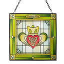 Stained Glass Irish Claddagh Suncatcher Gaelsong