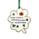 Irish Four Leaf Clover Ceramic Christmas Decoration Gaelsong