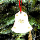 Porcelain Irish Christmas Tree Bell Ornament Gaelsong