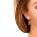 J10559 Connemara Marble Earrings Sterling Silver Gaelsong