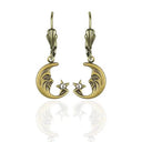 J13727 Crystal Moon and Stars Dangle Earrings  Gaelsong
