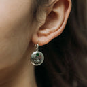J13736S Emerald Irish Shamrock Sterling Silver Earrings Gaelsong
