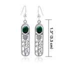 J13737S Irish Rose Gemstone Earrings Size Gaelsong
