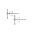 J13739S Emerald Four Leaf Clover Earrings Side View Gaelsong
