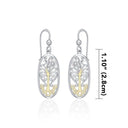 J13741S Golden Tree of Life Featuring Sun and Moon Earrings Size Gaelsong
