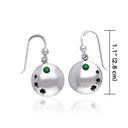 J13742S Celtic Irish Shamrock Drop Earrings Size Gaelsong
