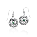 J13743S Lucky Celtic Knot Shamrock Earrings Gaelsong

