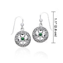 J13743S Lucky Celtic Knot Shamrock Earrings Size Gaelsong
