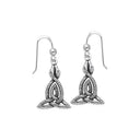 J13745S Rebirth Celtic Knotwork Snake Earrings Gaelsong
