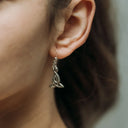 J13745S Rebirth Celtic Knotwork Snake Earrings Gaelsong

