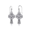 J13746S Knotwork Celtic Cross Earrings Gaelsong
