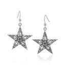 J13748S Silver Celtic Knotwork The Star Earrings Gaelsong
