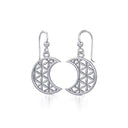 J13752S Mandala The Flower of Life Celtic Earrings Gaelsong

