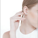 Sterling Silver Shamrock Post Earrings gaelsong