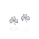 J13753S Sterling Silver Shamrock Post Earrings Gaelsong
