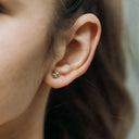 J13753S Sterling Silver Shamrock Post Earrings Gaelsong
