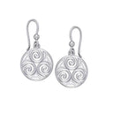 J13756S Celtic Single Spiral Silver Earrings Gaelsong

