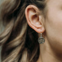 J13756S Celtic Single Spiral Silver Earrings Gaelsong
