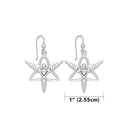 J13765S Celtic Angel Earrings Size Gaelsong
