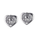 J13767S Claddagh Heart Post Earrings Gaelsong
