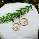 14K Infinity Claddagh Drop Earrings Gaelong