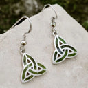 Irish Gemstone Trinity Earrings Gaelsong