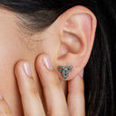 Antique Trinity Knot Post Earrings Lifestyle Gaelsong